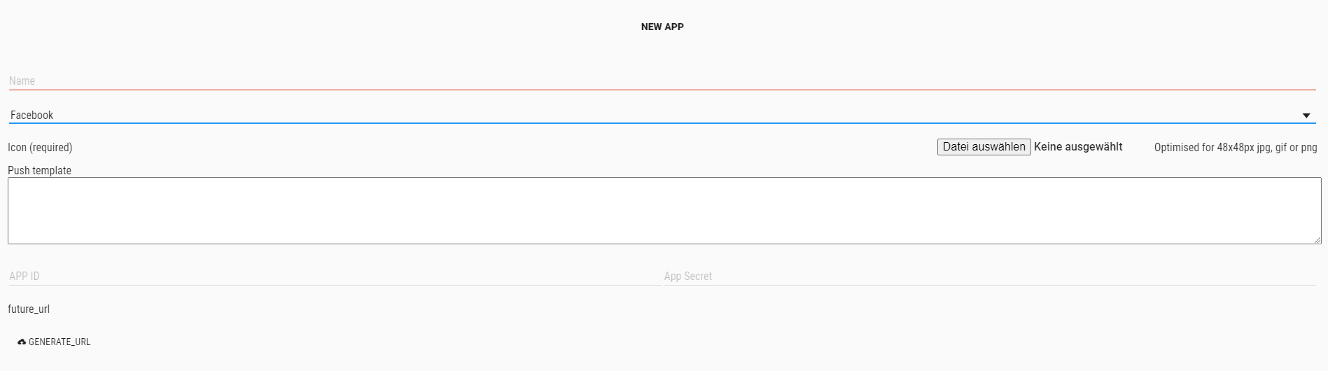 add facebook app