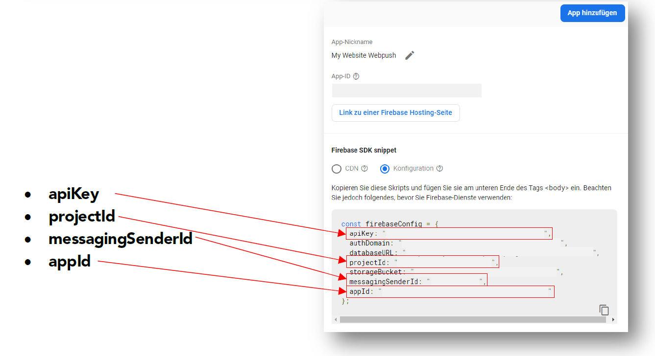 firebase credentials