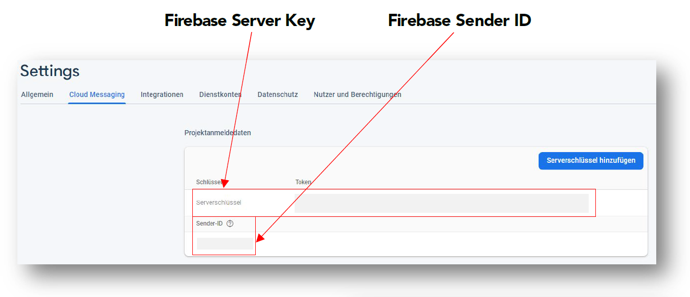 firebase key