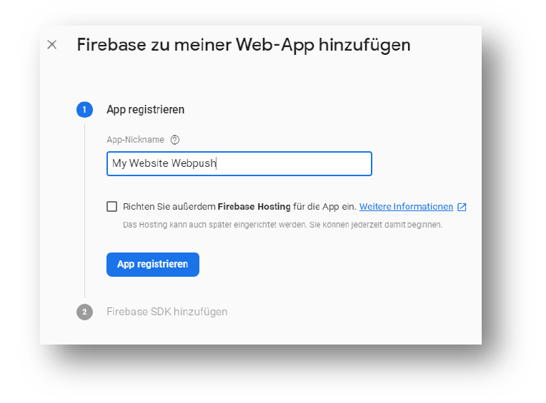 firebase webapp